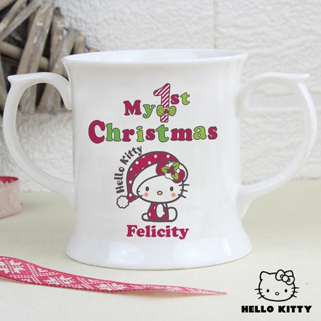 Personalised Hello Kitty My 1st Christmas Loving Mug Extra Image 2